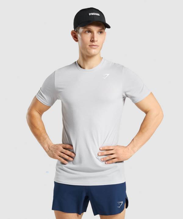 Panske Tricka Gymshark Sports Svetlo Siva | RK7295684